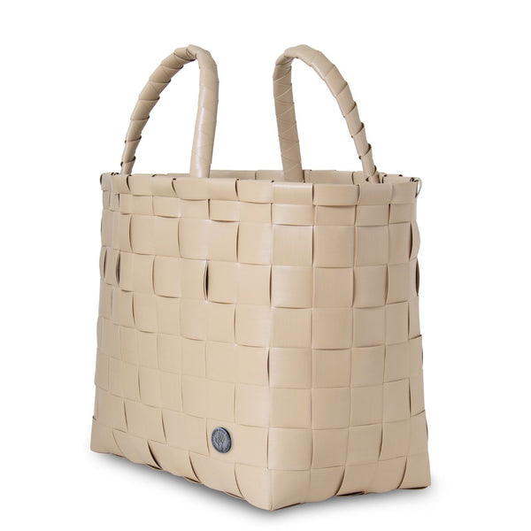 【カゴバッグ】手編み HandedBy NICE SHOPPER 2023 mocha( カゴバッグ ハンドバッグ かばん 鞄 バスケット ハンドメイド リサイクル素材 ハンデッドバイ )【お取り寄せ】