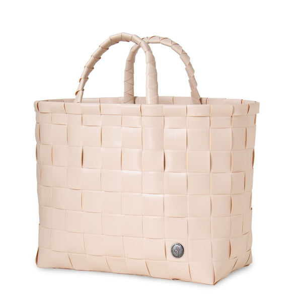 【カゴバッグ】手編み HandedBy NICE SHOPPER 2023 soft peach( カゴバッグ ハンドバッグ かばん 鞄 バスケット ハンドメイド リサイクル素材 ハンデッドバイ )【お取り寄せ】