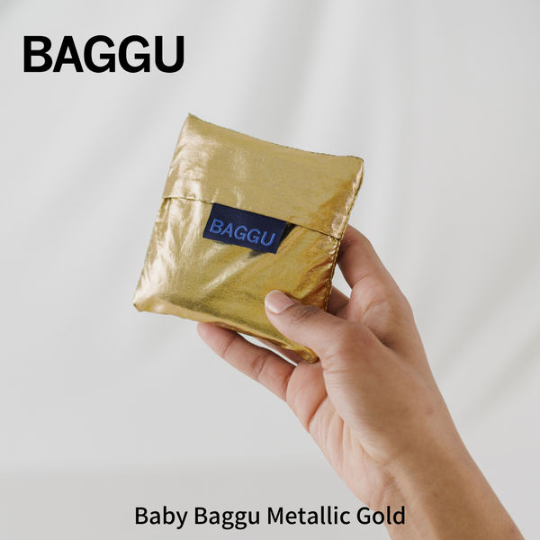 【メール便 送料無料】Baby BAGGU メタリックゴールド