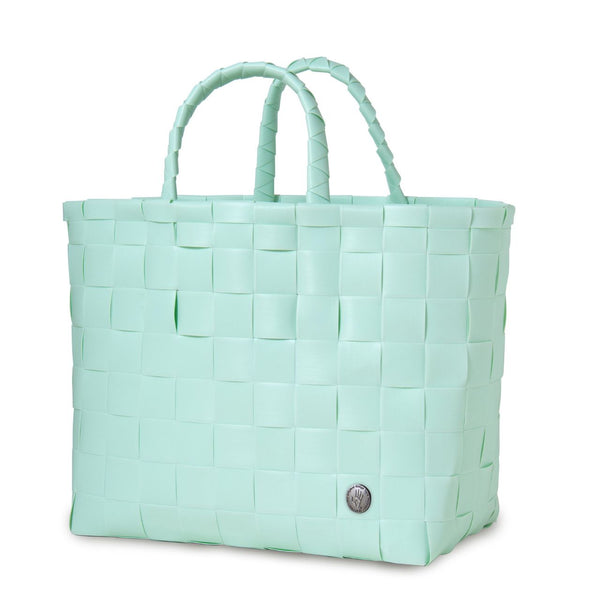 【カゴバッグ】手編み HandedBy NICE SHOPPER 2023 soft mint( カゴバッグ ハンドバッグ かばん 鞄 バスケット ハンドメイド リサイクル素材 ハンデッドバイ )【お取り寄せ】