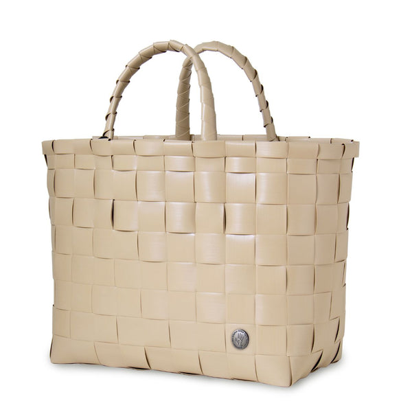 【カゴバッグ】手編み HandedBy NICE SHOPPER 2023 mocha( カゴバッグ ハンドバッグ かばん 鞄 バスケット ハンドメイド リサイクル素材 ハンデッドバイ )【お取り寄せ】