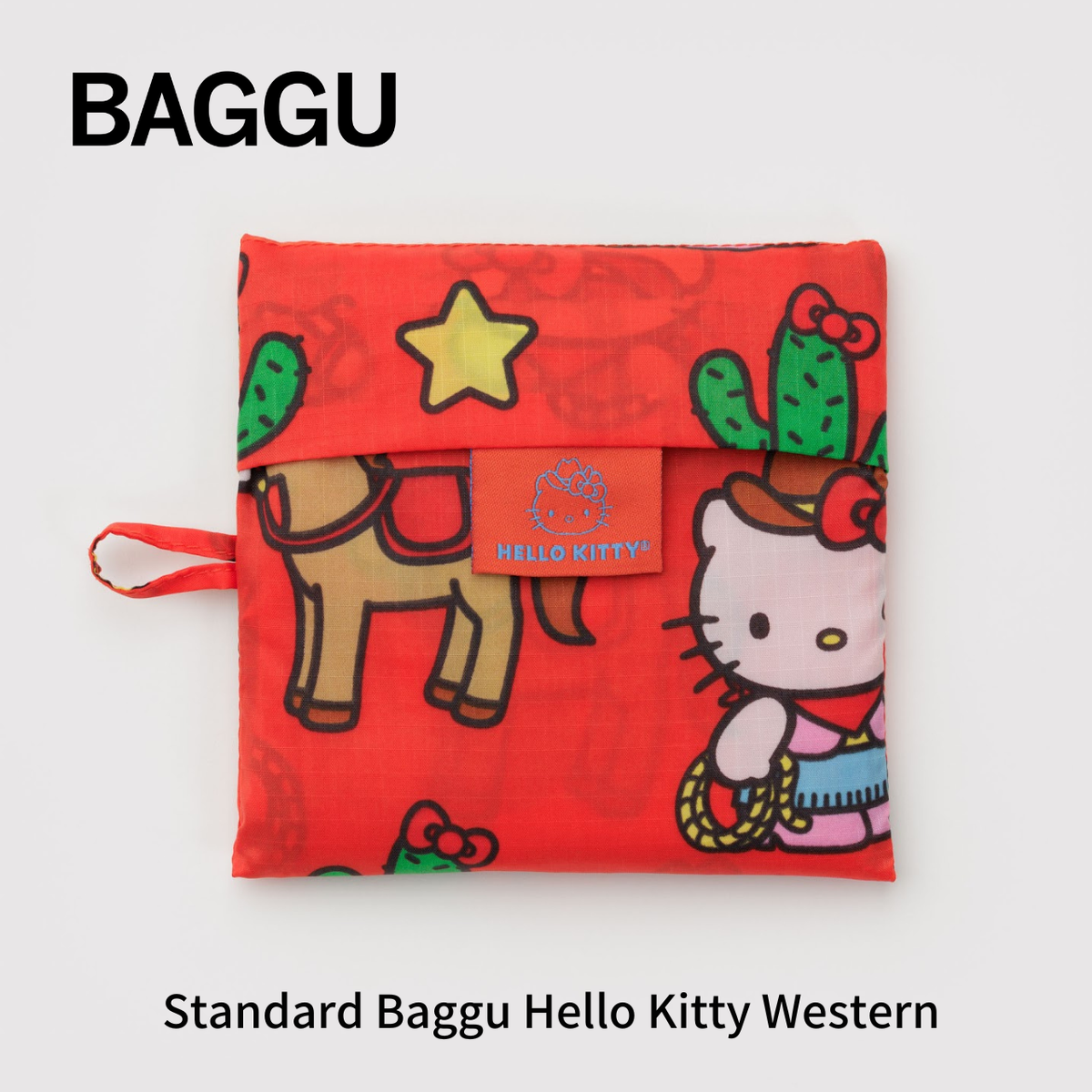 新品！BAGGU×ハローキティ エコバッグ 限定コラボ3点セット Qoo10] バグー [baggu サンリオ コラボ] キティ