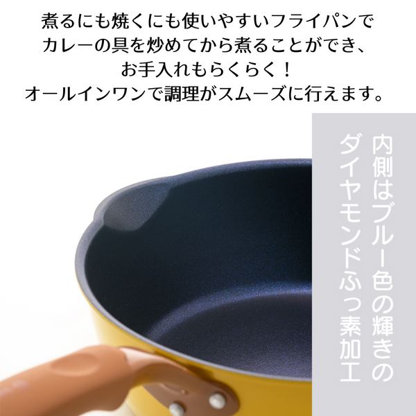 一条もんこのカレーパン 20cm ガラス蓋付 IH対応【お取り寄せ】