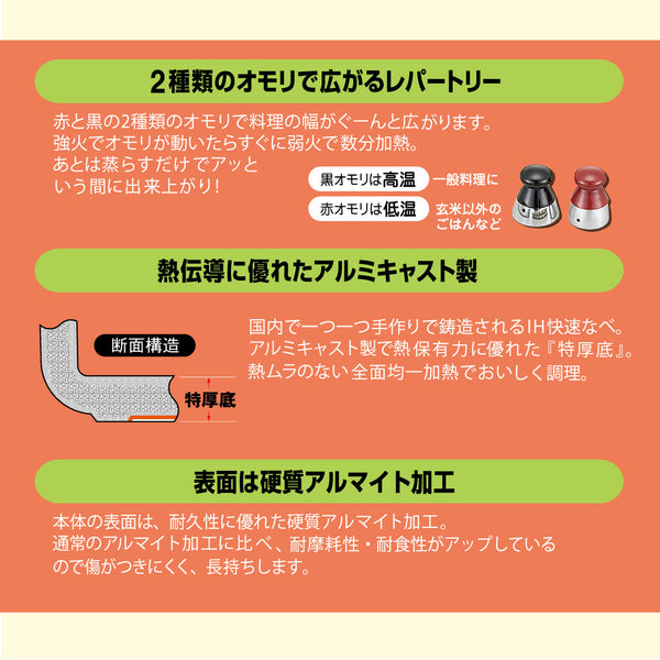 【完売/終了】高圧タイプの圧力鍋 IHヘルシー快速なべ 4.5L 日本製