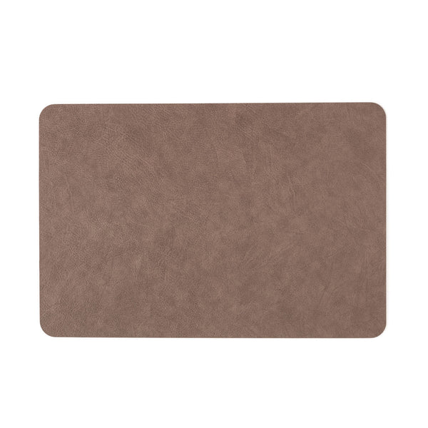 【終了】TABLE MAT 4枚セット テーブルマット ダークブラウン レザー調のランチョンマット