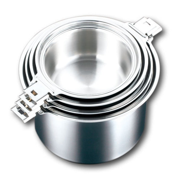 【完売】cuga(空雅)シリーズ 全7アイテム 最高級 ステンレス 5層鍋 ハンドル脱着式 IH対応 18-12ステンレス SUS316