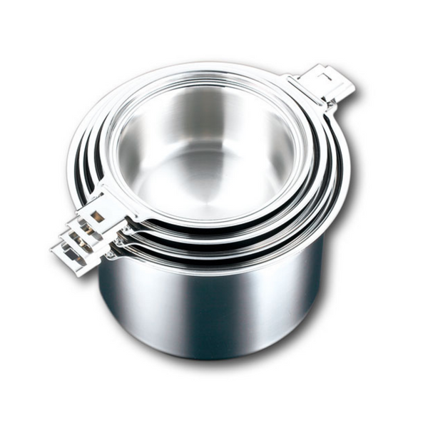 【完売】cuga(空雅)シリーズ 全7アイテム 最高級 ステンレス 5層鍋 ハンドル脱着式 IH対応 18-12ステンレス SUS316