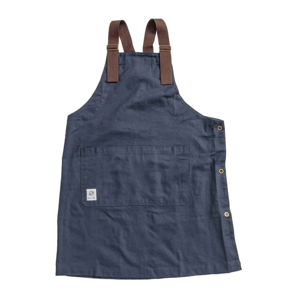 【終了】Peacetar Black Label カバーオールエプロン Earth Navy - キッチン・アウトドア・介護など作業着に人気