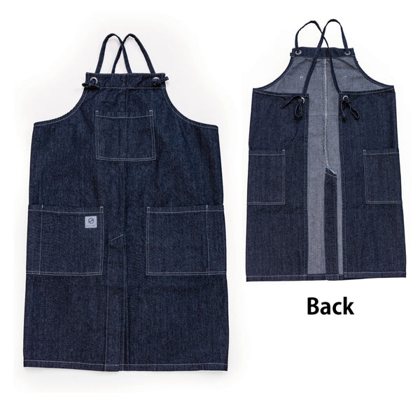 【完売/次回入荷未定】日本製デニムエプロン 倉敷ブルー 当店オリジナル - Peacetar Black Label
