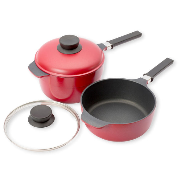 【完売/終了】IH収納鍋 NAOMI Deluxe 4点セット スタッキング 収納しやすい鍋