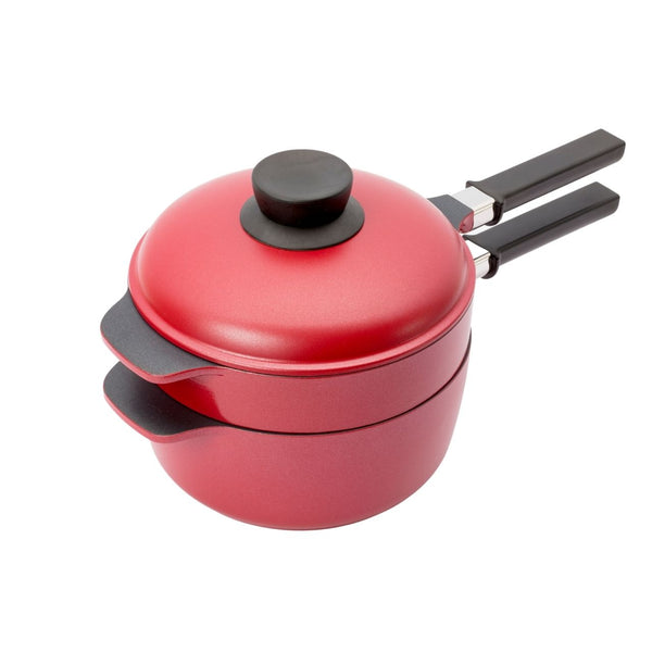 【完売/終了】IH収納鍋 NAOMI Deluxe 4点セット スタッキング 収納しやすい鍋