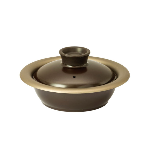 【完売・販売終了】ほくほくなべ 20cm 軽くて割れない 最高級グレード土鍋風 アルミ鋳物万能鍋 シリコンミトン付き