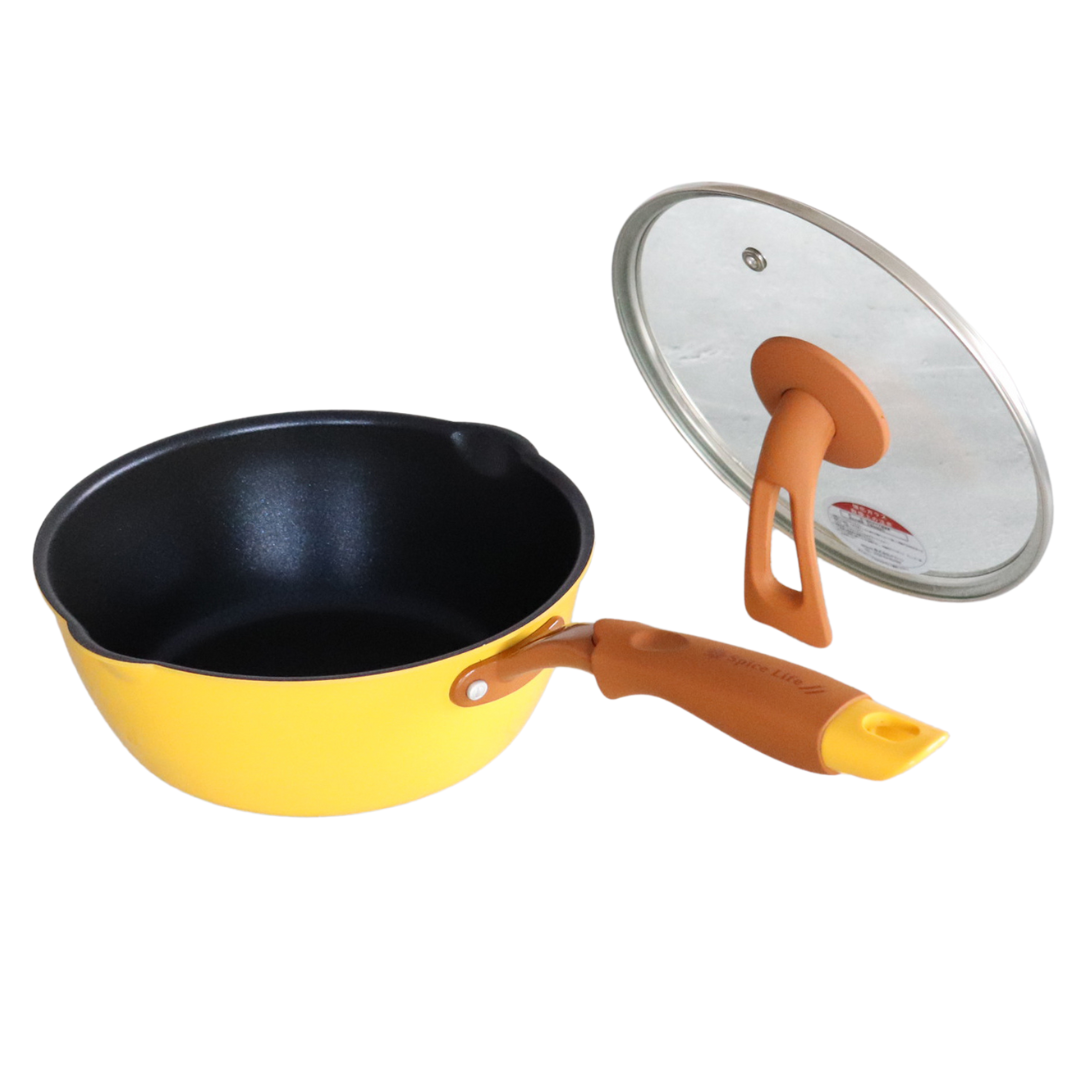 一条もんこのカレーパン 20cm ガラス蓋付 IH対応【お取り寄せ】 – 鍋