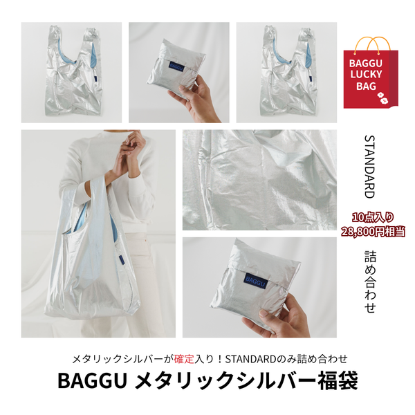 【2026福袋】STANDARDBAGGU商品10点入り確定｜メタリックシルバー1点必ず入ります〈送料無料〉