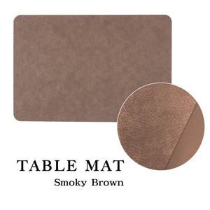 【再入荷】TABLE MAT テーブルマット スモークブラウン レザー調のランチョンマット