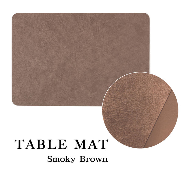 【完売】TABLE MAT テーブルマット ブラウン レザー調のランチョンマット