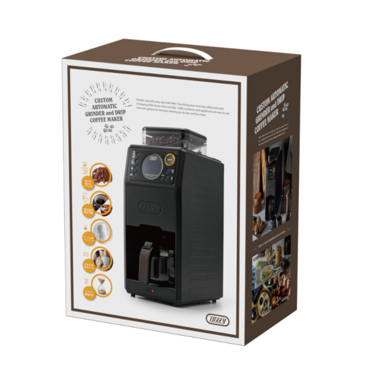 【美品】Toffy全自動ミル付カスタムドリップコーヒーメーカー K-CM9-RB Toffy 全自動ミル付カスタムドリップコーヒーメーカー ｜ Toffy公式