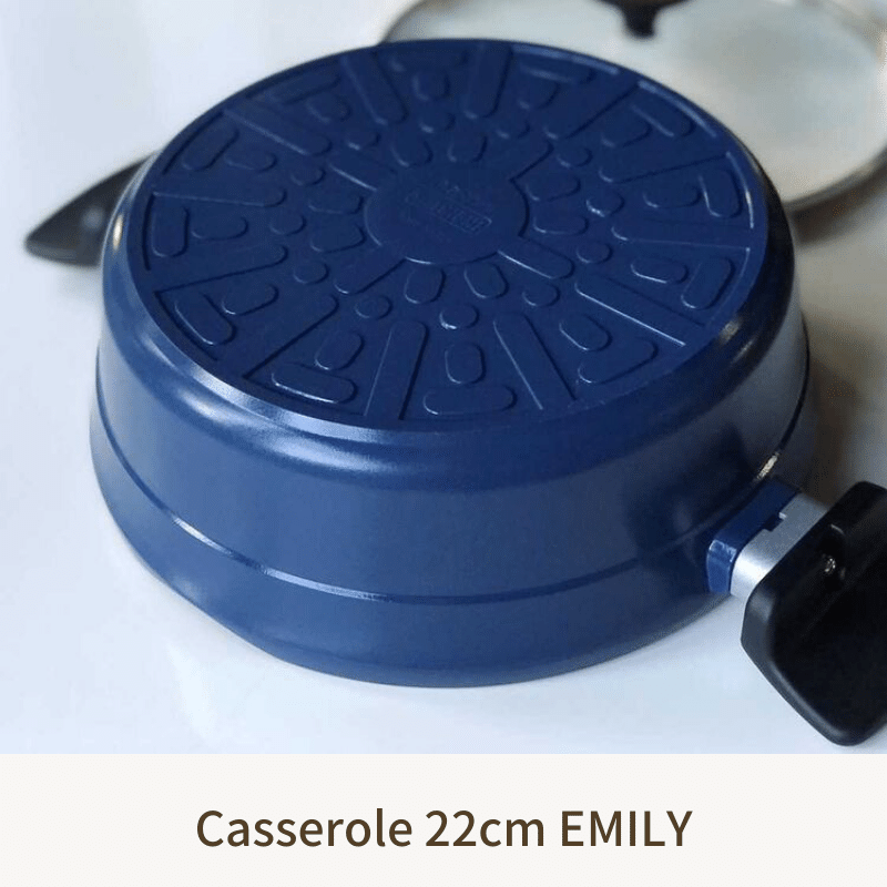 【完売】キャセロール22cm EMILY BASIC アルミ鋳物両手鍋 - 鍋・フライパン・キッチン用品と雑貨の専門店 『NABESTORE』