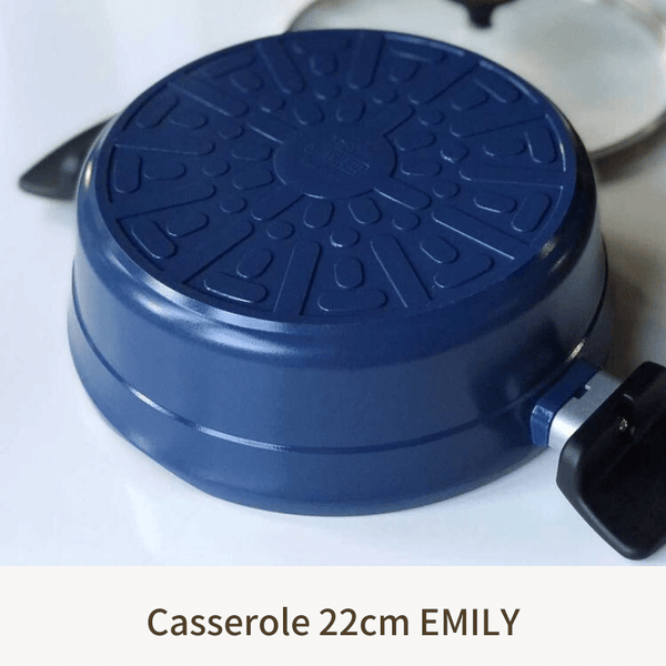 【完売】キャセロール22cm EMILY BASIC アルミ鋳物両手鍋